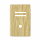 Placa p/ 2 Interruptores + furo 4x2 - Novara Maple 